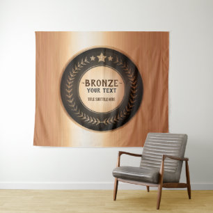 Tenture MÉDAILLE Bronze Champion DIY IMPRESSION PERSONNALI