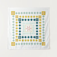 Médaillon géométrique moderne coloré Design d'art