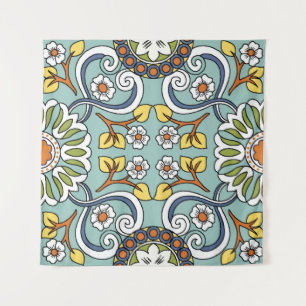 Tenture Médaillon sans couture motif multicolore Vintage d