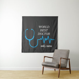 Tenture Meilleur Médecin Jamais Cadeaux Personnalisés Appr