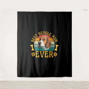 Tenture Meilleure maman Beagle de tous les temps, drôle de
