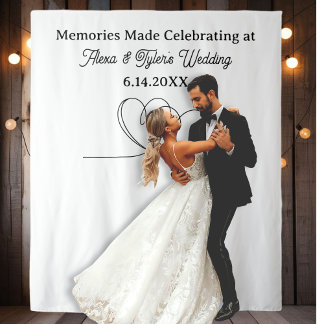 Tenture Memories Made at  Wedding Backdrop Photo Prop