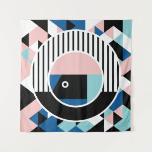 Tenture Memphis design d'affiche abstrait. Marque géométri