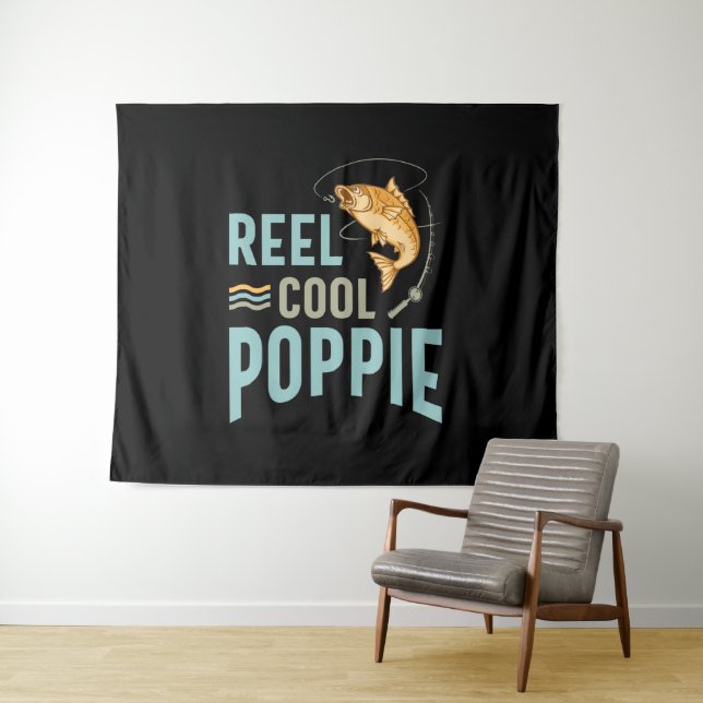 Tenture Mens Père Cadeau Reel Cool Poppie (En situation (horizontale))