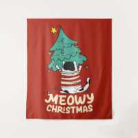 Meowy Christmas Funny Amoureux des chats