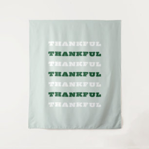 Tenture Merci, Citation de gratitude, Vert