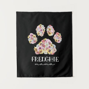 Tenture Mère Art Frenchie Mama Floral Paw French Buldog