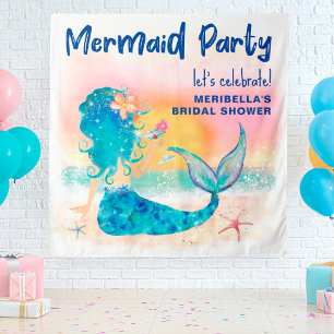 Tenture Mermaid Sea Tropical Beach Photo Contexte Tapisser