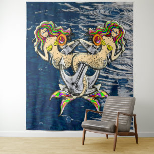 Tenture Mermaids - Design nautique pour les amoureux des o