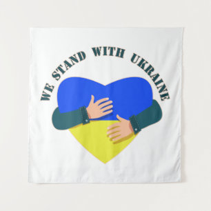 Tenture Message inspirant Nous sommes avec l'Ukraine