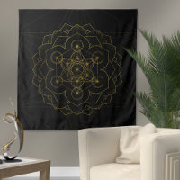 Métatron's Cube in lotus Sacred Geometry