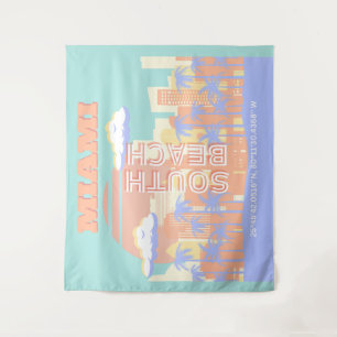 Tenture Miami Beach, Miami Travel Art, Preppy Room, Pastel