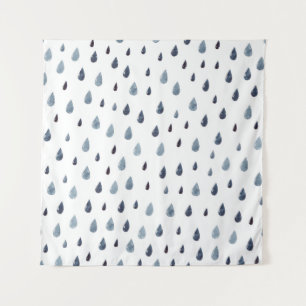 Tenture Mignonne pluie. Aquarelle motif sans couture. Pai