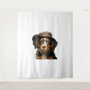 Tenture Mignonnes Chiots. Pépinière ClipArt S1