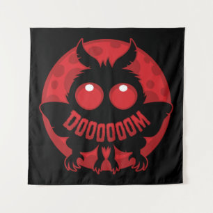 Tenture Mini Mothman éclairé par la lune de DOOOOOOM
