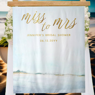 Tenture Miss Mme Coastal Ocean Beach