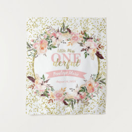 Tenture Miss ONEderful Anniversaire fond, bannière, Boho