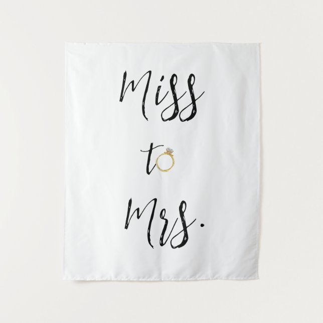 Tenture Mlle à Mme Fête des mariées toile de fond (Devant)