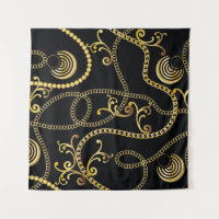 Mode motif à chaîne dorée, Illustrati