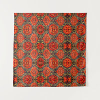 Modèle de tapis Oriental en bleu&orangeTapisserie