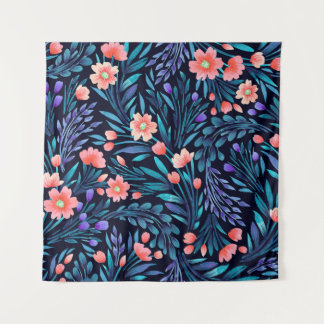 Tenture Modèle sans couture à l'aquarelle florale.