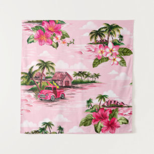 Tenture Modèle vintage hawaïen de tissu d'écorce de l'isla