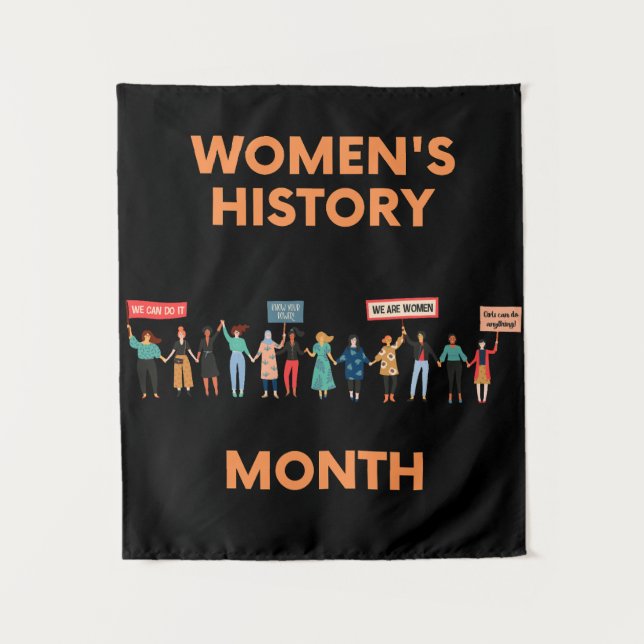 Tenture Mois de l'histoire des femmes (Devant)