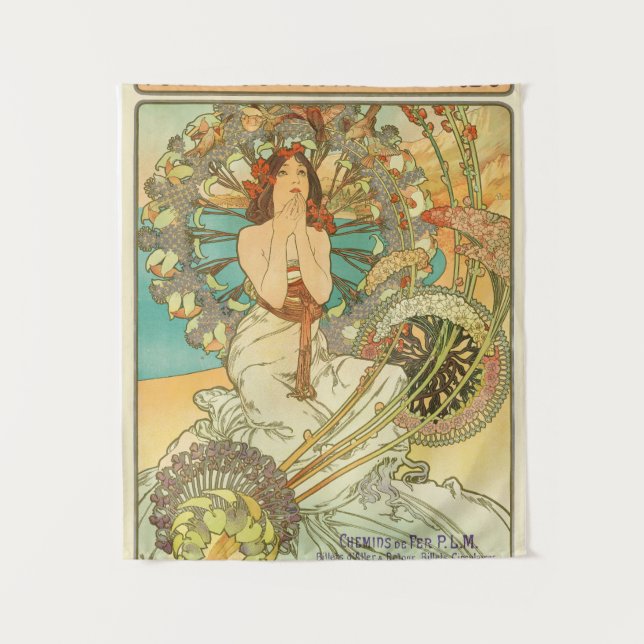 Tenture Monaco, Monte-Carlo, Chemins de Fer P.L.M par Much (Devant)