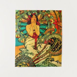 Tenture Monaco Monte Carlo Poster par Alphonse Mucha