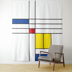 Tenture Mondrian II Minimum De Stijl Modern Art Design