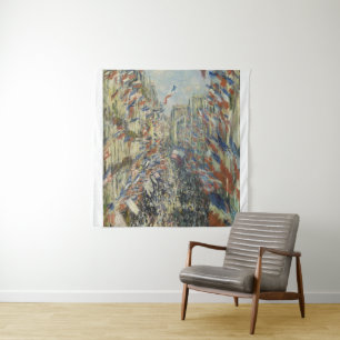 Tenture Monet 1878 La rue Montorgueil à Paris