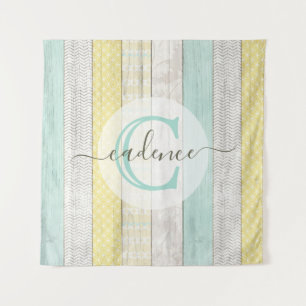 Tenture Monnaie Rustique & Boho Jaune Geo Moderne Personna