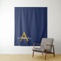 Monogramme de nom de fille de style moderne en or 