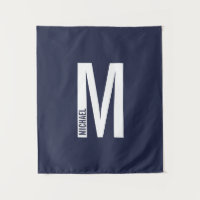 Monogramme et nom personnalisés modernes