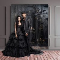 Moody Gothic Dark Alter Table et bougies XLarge