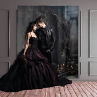Moody Gothic Dark Arch & Rose Roses XLarge