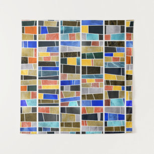 Tenture mosaïque Abstraite en verre : texture haute résolu