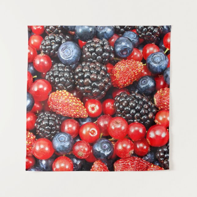 Tenture Mosaïque Arrière - plan Berry-Fresh (Devant)