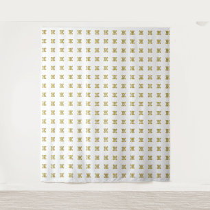 Tenture Motif à pointes jaunes