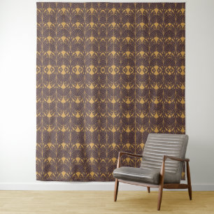 Tenture Motif Art Déco avec motifs en forme d'éventail