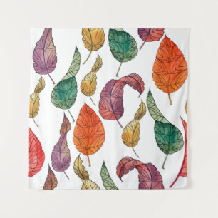 Tenture Motif aux feuilles d'automne sur un arrière - plan