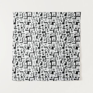 Tenture Motif avec portraits des plus grands compositeurs