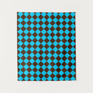 Tenture Motif Brown de contrôle du diamant bleu