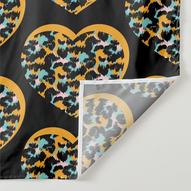 Tenture Motif Coeurs posters de animaux (Détail)