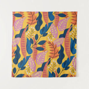 Tenture Motif coloré clair avec feuilles tropicaux, berri