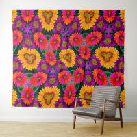 Motif coloré Daisy Bouquet