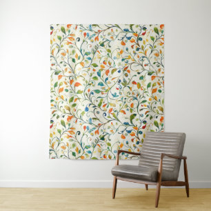 Tenture Motif couleur Paisley d'inspiration vintage (2)