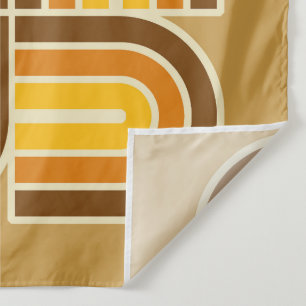 Tenture motif d'arche géométrique les années 70 style