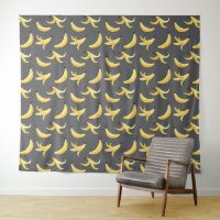 Motif de banane jaune rétro drôle, partie modifiab