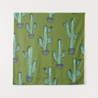 Motif de cactus dessiné à la main